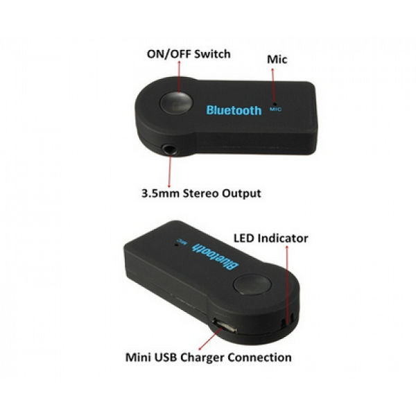 Bluetooth Δέκτης Μουσικής - Μετατροπέας Ενσύρματου σε Ασύρματο